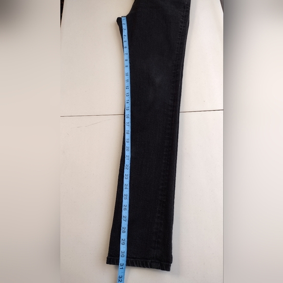 All Saints Spitalfields Women's Black Denim Pipe Skinny Low Rise Jeans Sz 30/32 - Picture 15 of 16